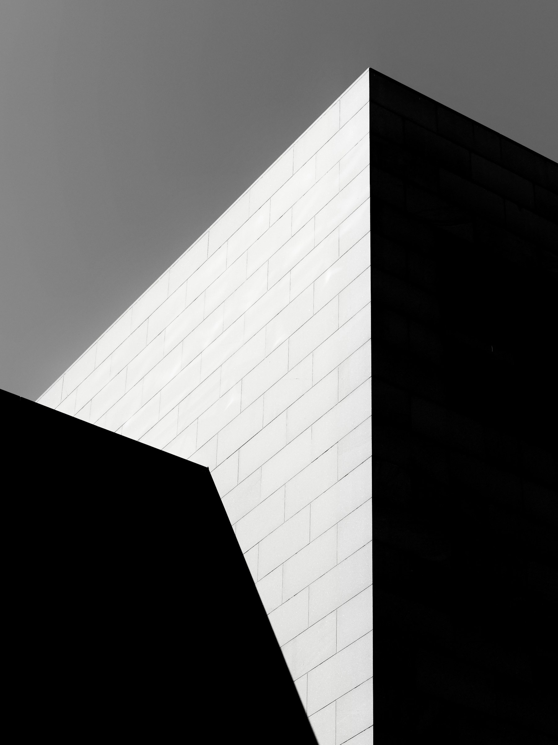 Abstract architectural geometry, monochrome composition by Sebastian Schuster